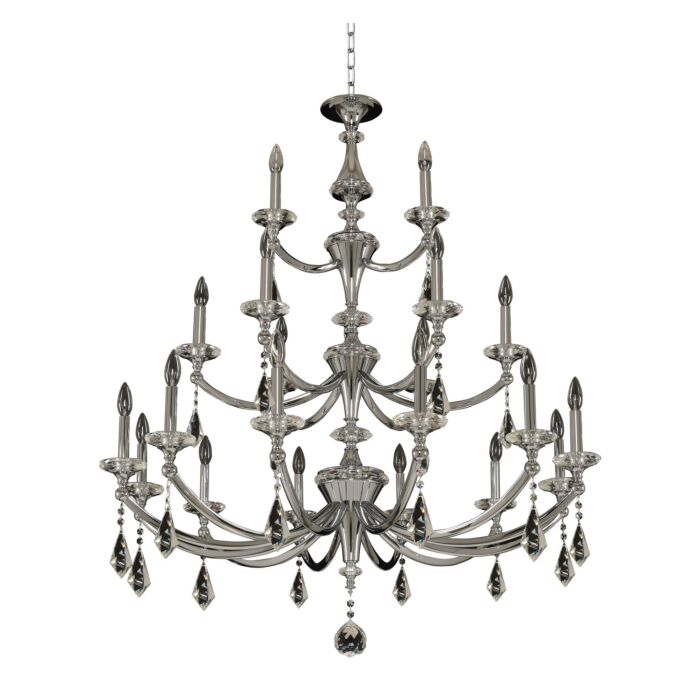 Floridia 2 Modern Chandelier in Chrome