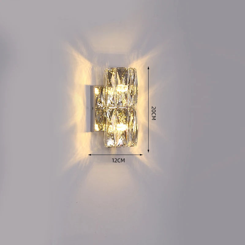 Bacci Crystal Wall Light Sconce