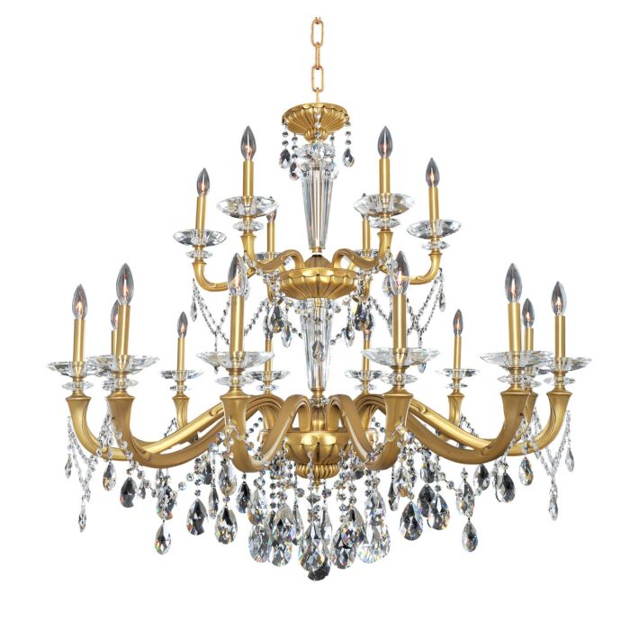 JolivetTraditional Chandelier in Historic Brass