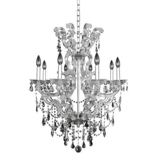 Brahms 8-Light Chandelier in Chrome