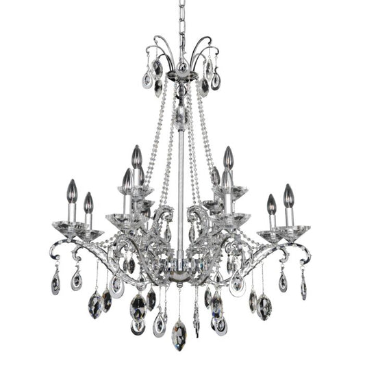 Torreli Contemporary Chandelier in Chrome