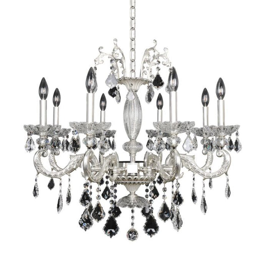 Casella 8-Light Chandelier in Two Tone Silver