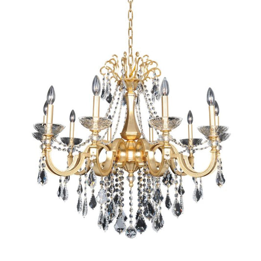 Barret 10-Light Chandelier in French Gold