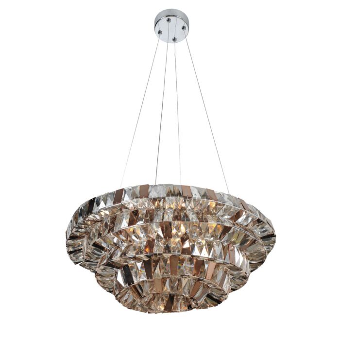 Gehry 8-Light Pendant in Chrome