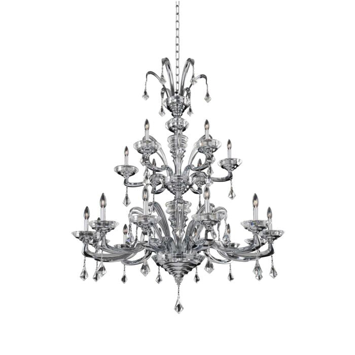 CosimoModern Chandelier in Chrome