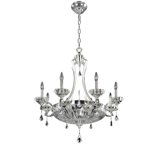 OrecchiniTraditional Chandelier in Two Tone Silver