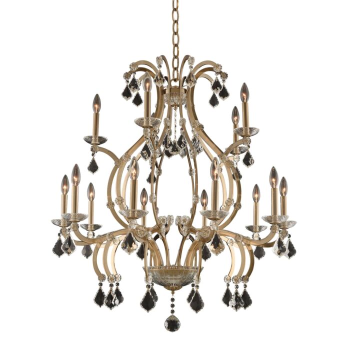 Duchess Transitional Chandelier in Brushed Champagne Gold