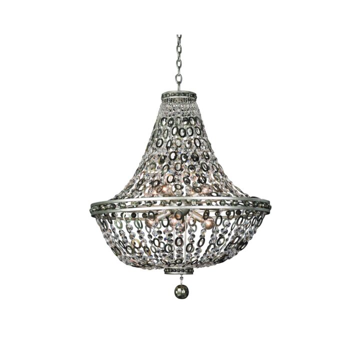 Lucia Pendant Light in Vintage Silver Leaf