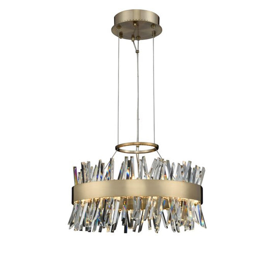 Glacier Pendant Light in Brushed Champagne Gold