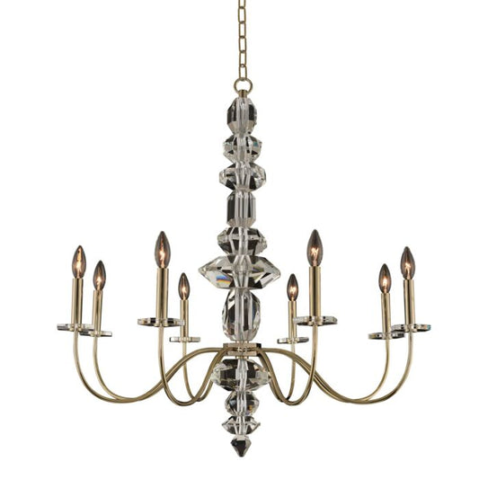 Bolivar Modern Chandelier in Champagne Gold