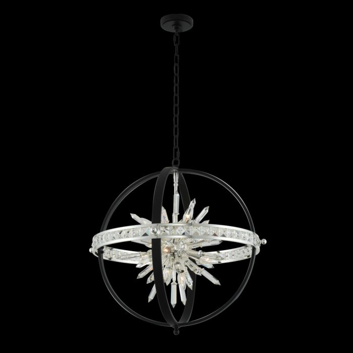 Angelo Pendant Light in Polished Silver