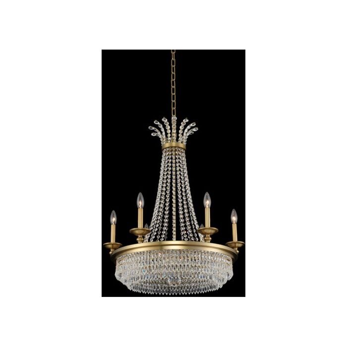 Tavo Modern Chandelier in Winter Brass