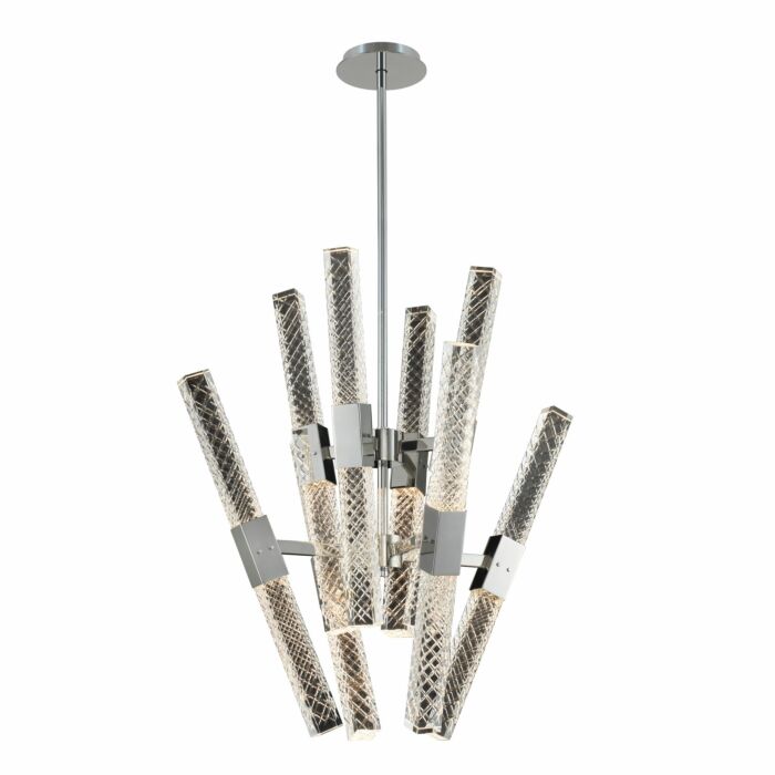 Apollo Contemporary Chandelier in Brushed Champagne Gold