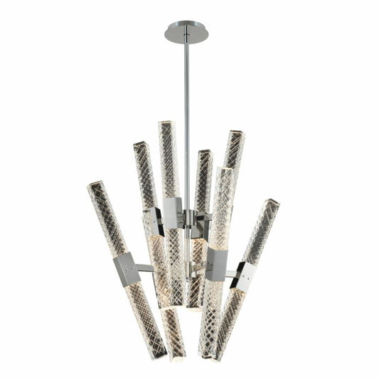 Apollo Contemporary Chandelier in Brushed Champagne Gold