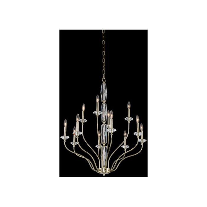 SaviaModern Chandelier in Champagne Gold