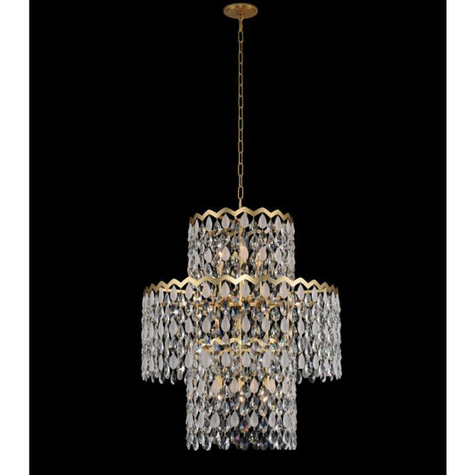 Caretta Pendant Light in Antique Brass