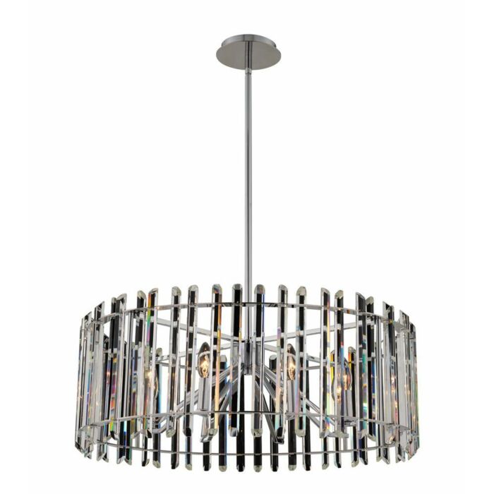 Viano  Contemporary Chandelier in Polished Chrome