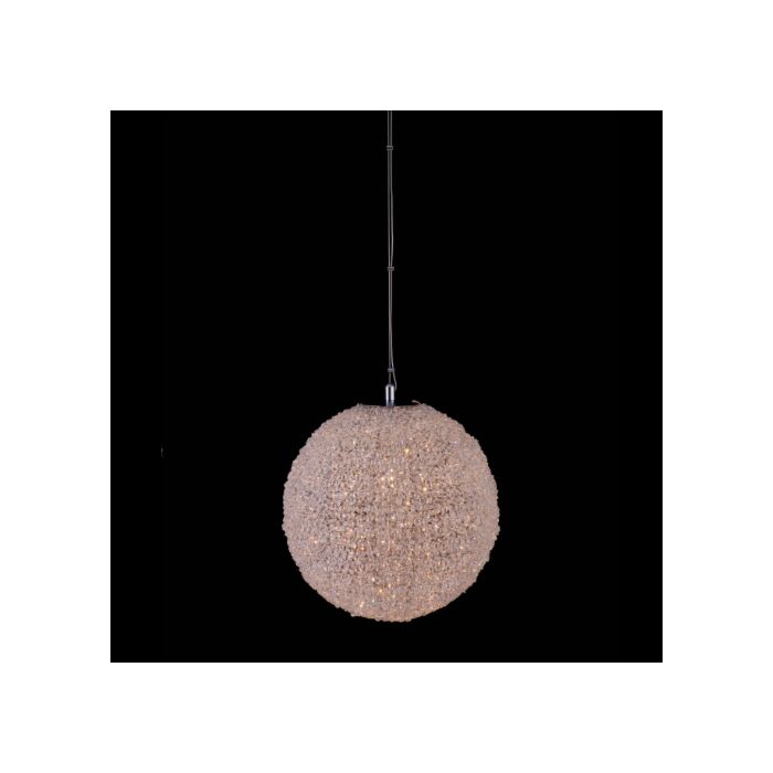 Lina 18" LED Orb Pendant in Polished Chrome