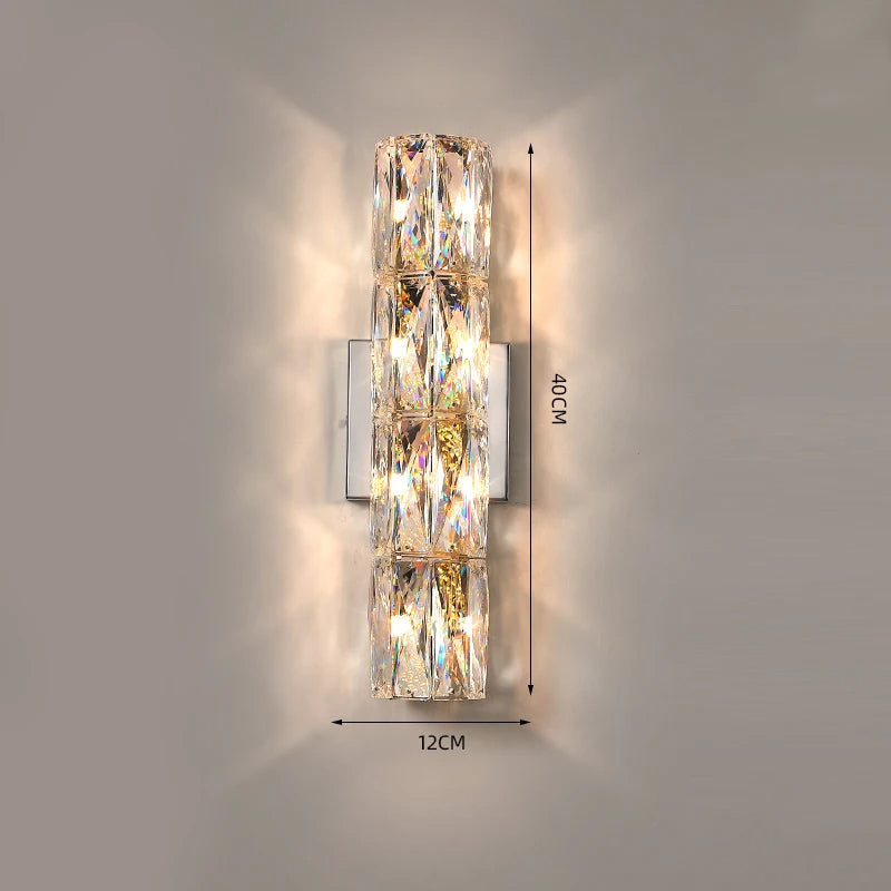 Bacci Crystal Wall Light Sconce