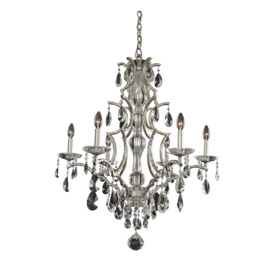 Shorecrest  Transitional Chandelier in Sliver Dollar