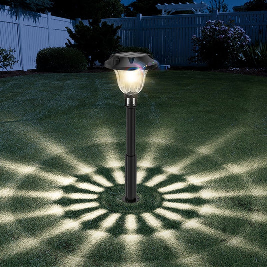 4-Pack LED Waterproof Black Modern Intelligent Solar Lights Outdoor Lawn Lamp