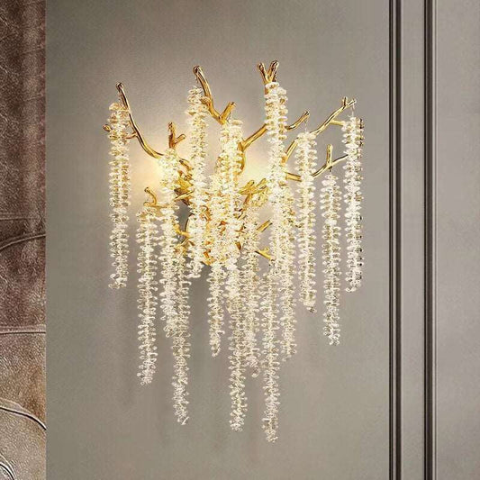 Albero Crystal Tassel Sconce