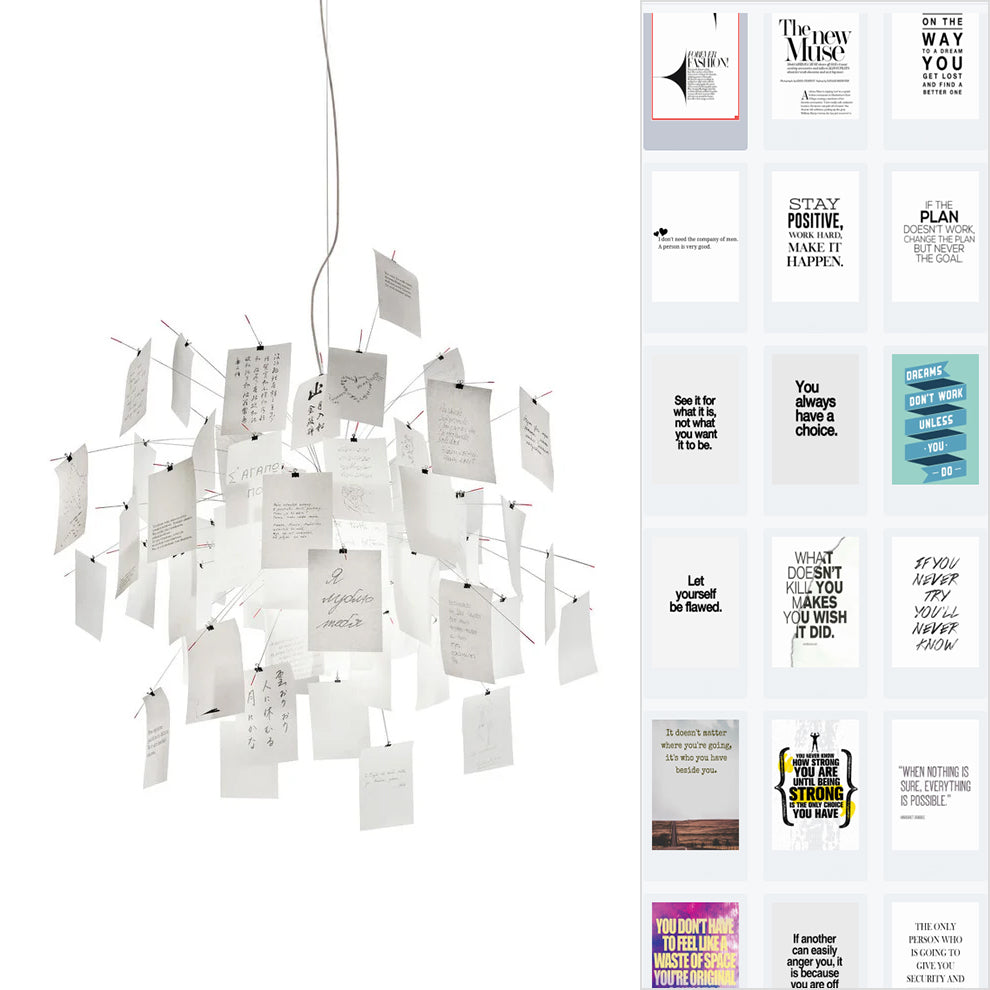 Paper Electrolier Chandelier