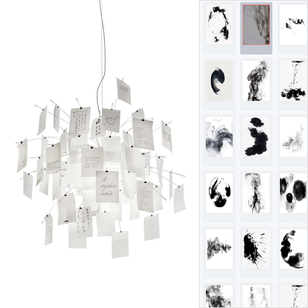 Paper Electrolier Chandelier