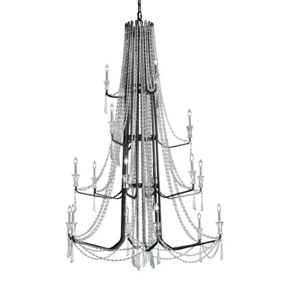 Barcelona 18-Light Chandelier in Onyx