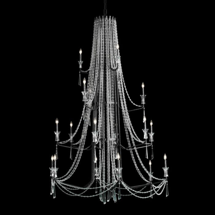 Barcelona 18-Light Chandelier in Onyx