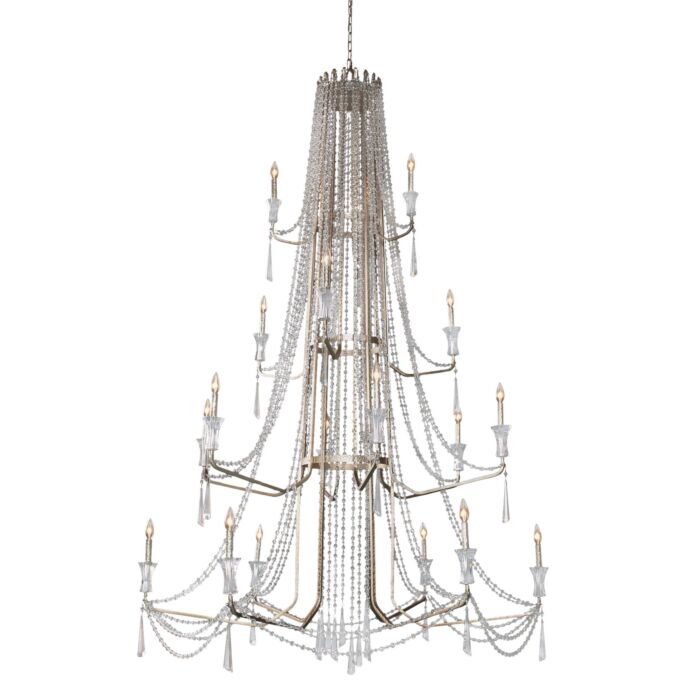 Barcelona 18-Light Chandelier in Transcend Silver