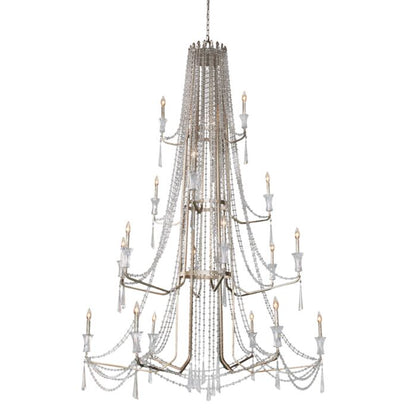 Barcelona 18-Light Chandelier in Transcend Silver