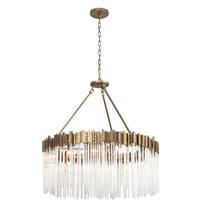 Matrix 12-Light Pendant in Havana Gold