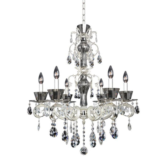 Locatelli 6-Light Chandelier in Silver