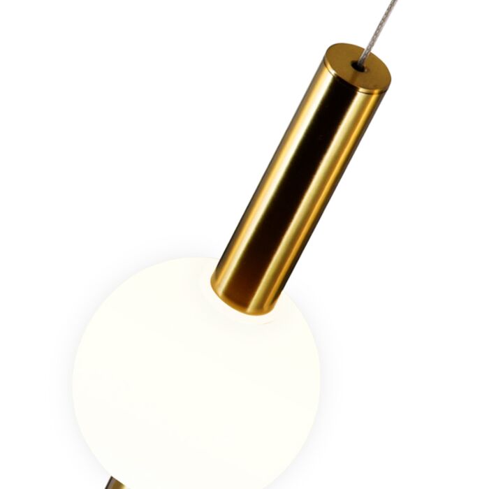 CWI Lighting Baton LED Pendant with Brass Finish