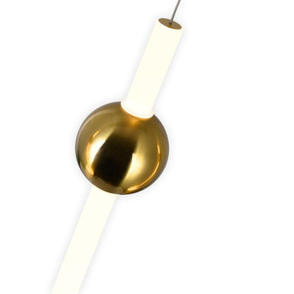 CWI Lighting Baton LED Pendant with Brass Finish