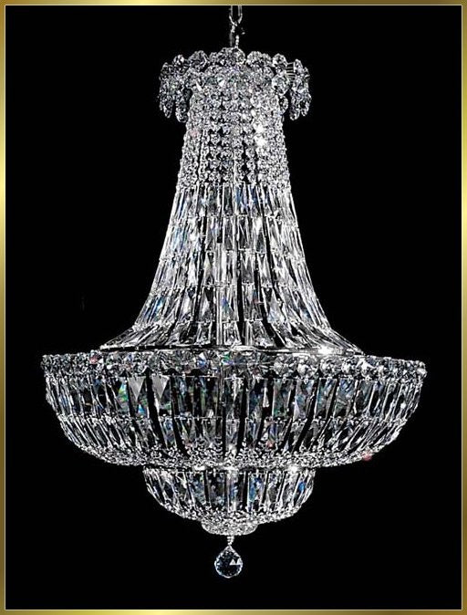 12 lights crystal chandelier in polished chrome finish