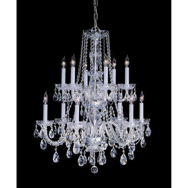 Spectra Crystal Polished Brass Six-Light Chandelier