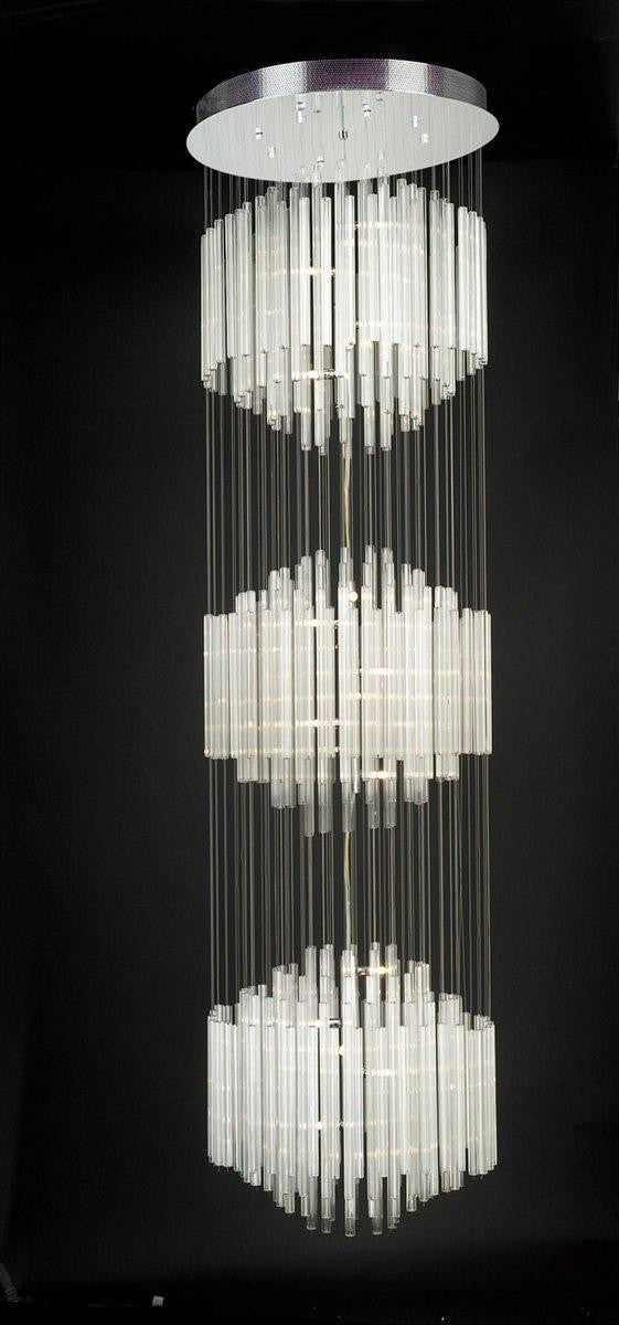 24 lights polished chrome Contemporary Chandelier