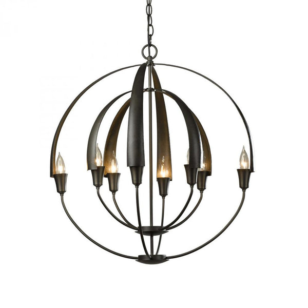 Chandelier, 8-Light, Dark Smoke, 25.4"W (104205-SKT-07 39CH1L)