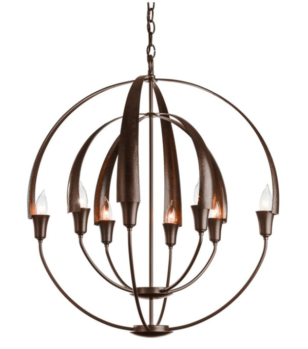 Chandelier, 8-Light, Bronze, 25.4"W (104205-SKT-05 39CH1K)