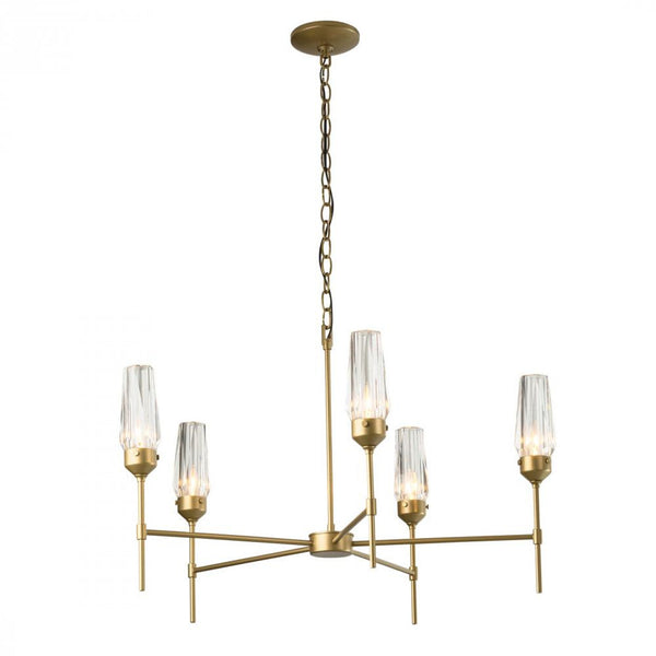 Chandelier, 5-Light, Vintage Platinum, 30.9"W (105060-SKT-82-CR 5D0QP9)