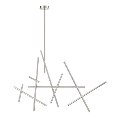 Eurofase Crossroads 18-Light Chandelier in Brushed Nickel