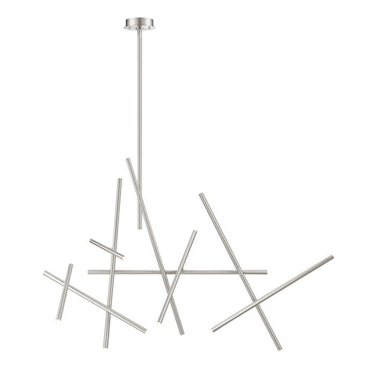 Eurofase Crossroads 18-Light Chandelier in Brushed Nickel