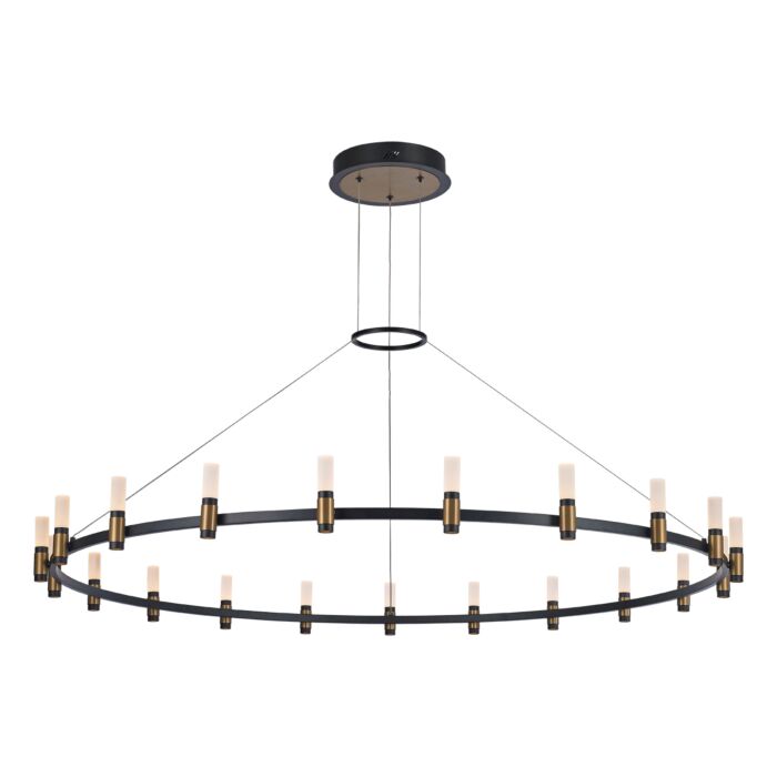 Eurofase Albany 1-Light Chandelier in Black