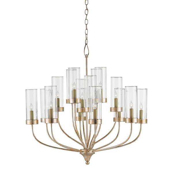 Hove Silver Granello 16-Light Chandelier