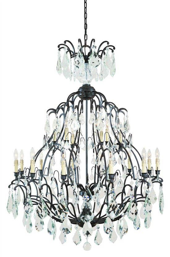 Versailles Chandelier dressed with clear crystal