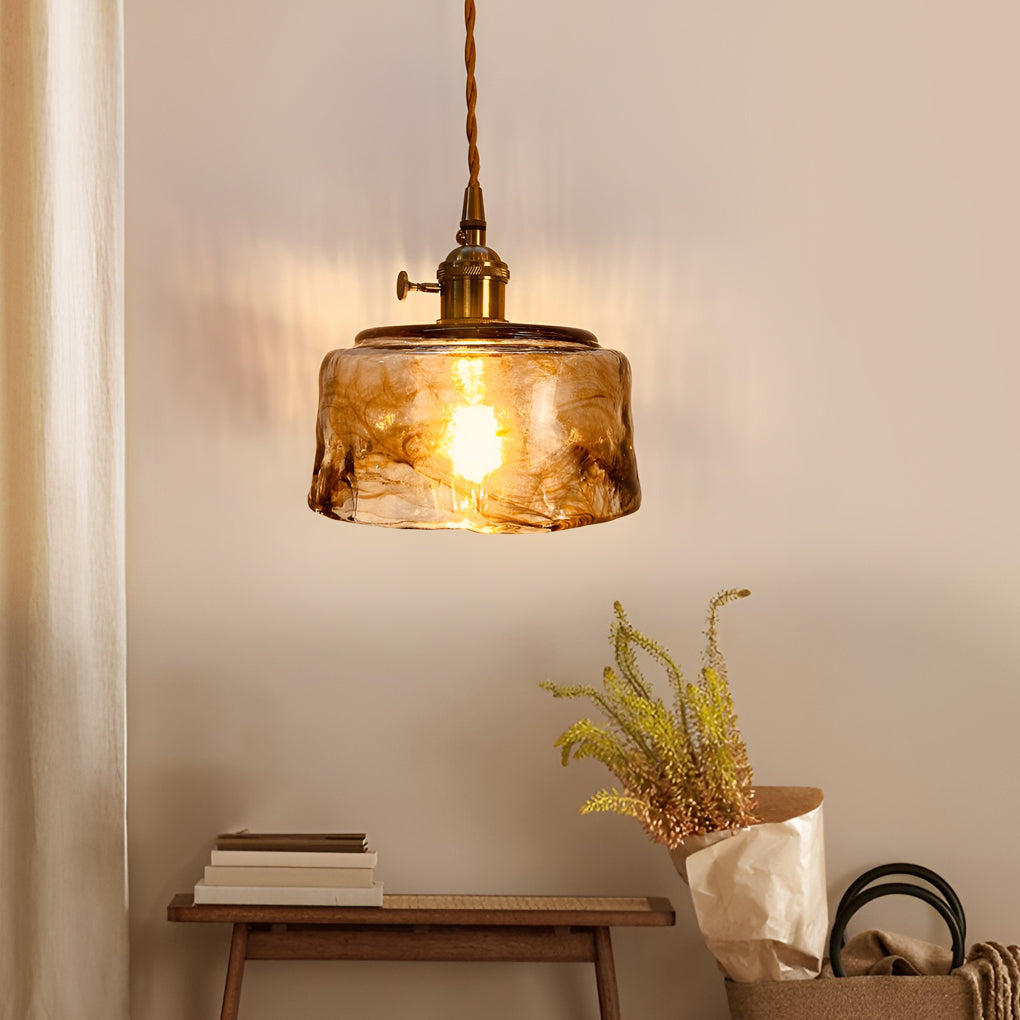 Creative Electroplated Metal Glass LED Nordic Island Lights Hanging Lamp