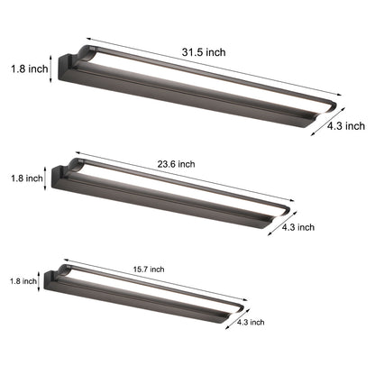 Modern Linear LED Vanity Light Wall Mounted Bathroom Fixture