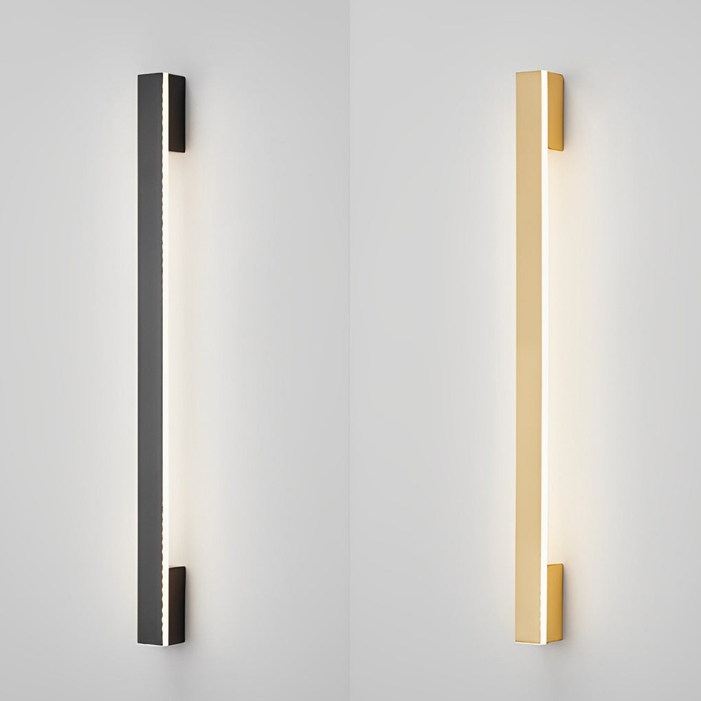 Long Strip Minimalist Three Step Dimming LED Copper Modern Wall Lamp